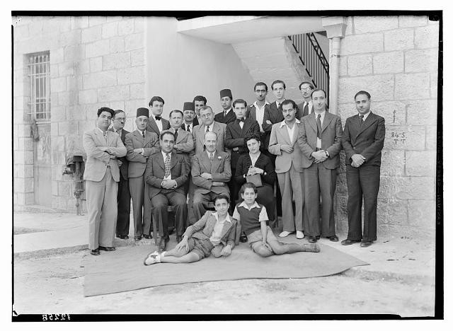 Palestine Broadcasting Service Arab Takht Musicians Farewell Group 1941