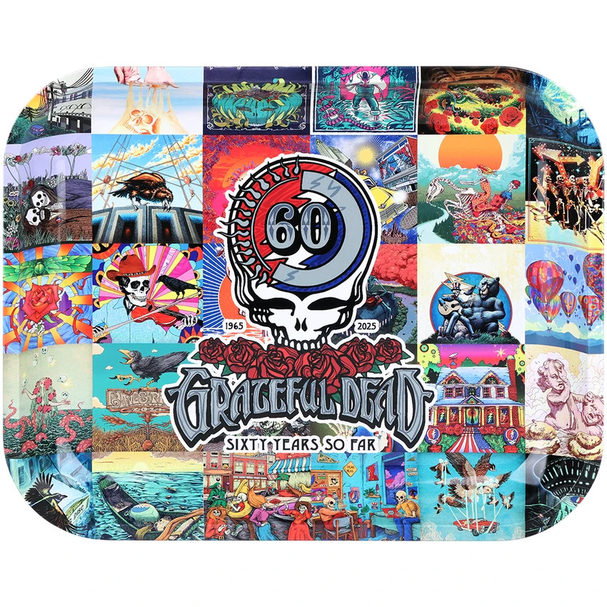 The Grateful Dead x Pulsar Large Metal Rolling Tray | 60th Anniversary | 13