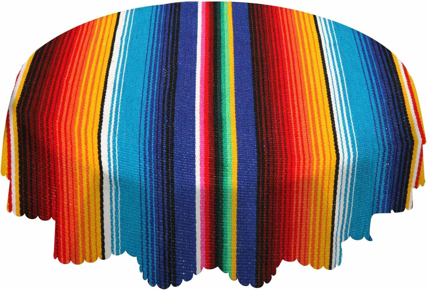 Colorful Mexican Table Cloth Stripes Lines Native Art Feature Bright