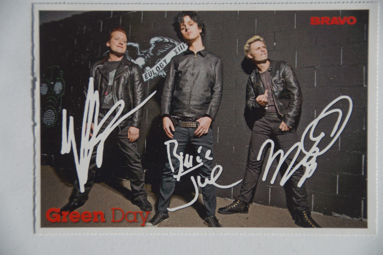 Green Day - Mitchel Musso - German Bravo magazine card - rare item