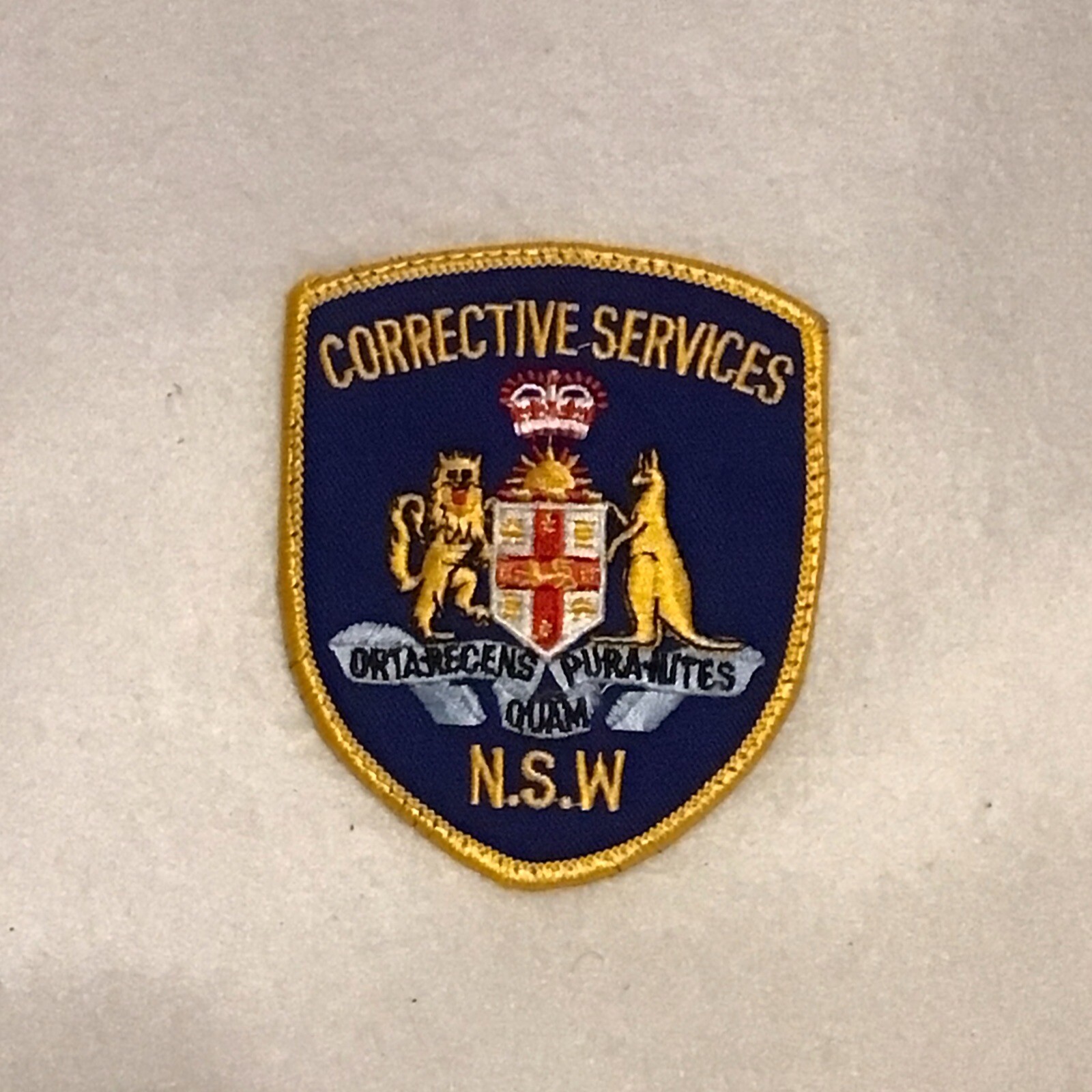NOS NSW NEW SOUTH WALES –CORRECTIVE SERVICES– AUSTRALIA Sheriff Police Patch NOS NSW NEW SOUTH WALES –CORRECTIVE SERVICES– AUSTRALIA Sheriff Police Patch