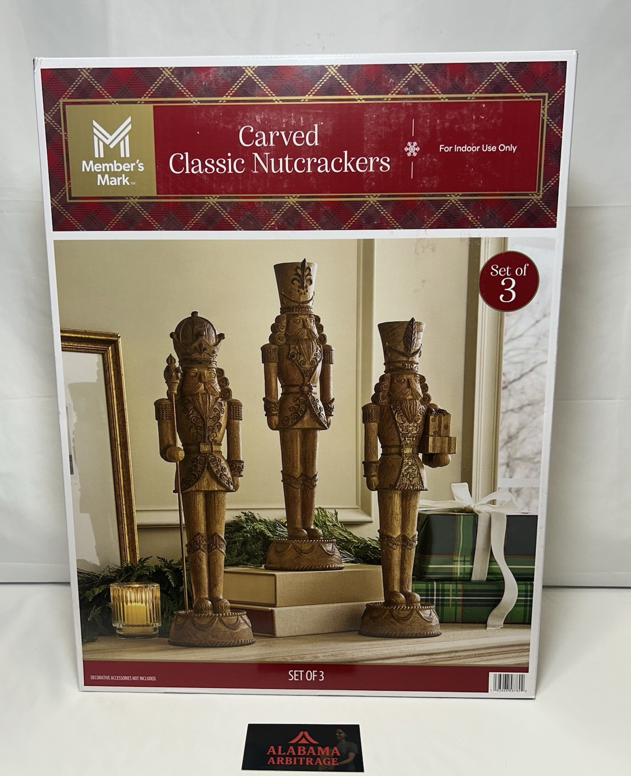 2 SETS 6 NUTCRACKERS TOTAL Members Mark Carved Classic Nutcrackers Set 2 SETS 6 NUTCRACKERS TOTAL Members Mark Carved Classic Nutcrackers Set