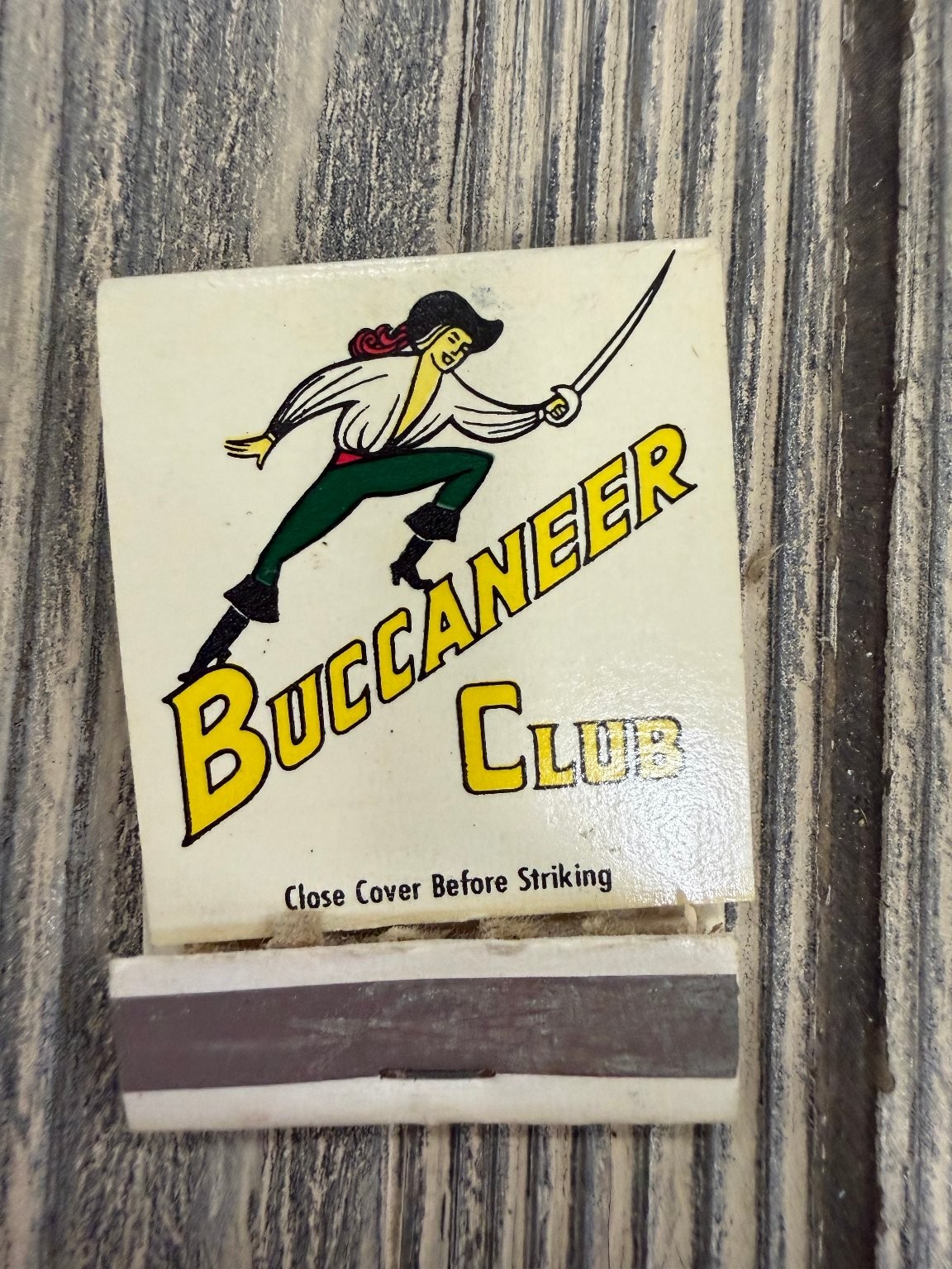Buccaneer Club Holiday Inn Topeka Kansas Vintage 60s 70s Pirate Matchbook