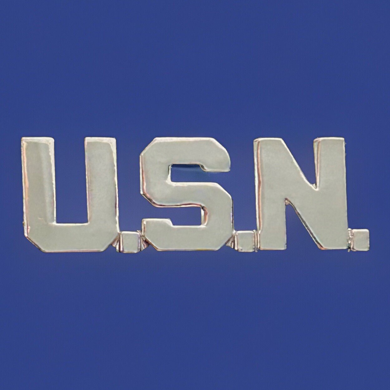 USN Letter Bar Lapel Script Pin US NAVY
