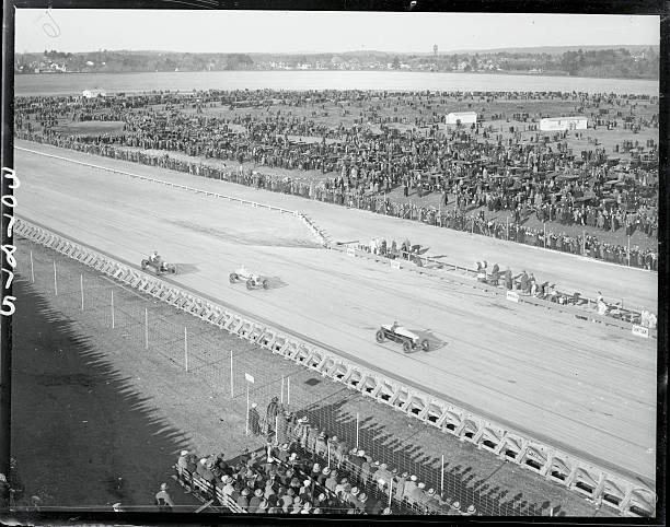 the leaders in the 250 mile race at the Rockingham Auto Race at S - 1925 Photo