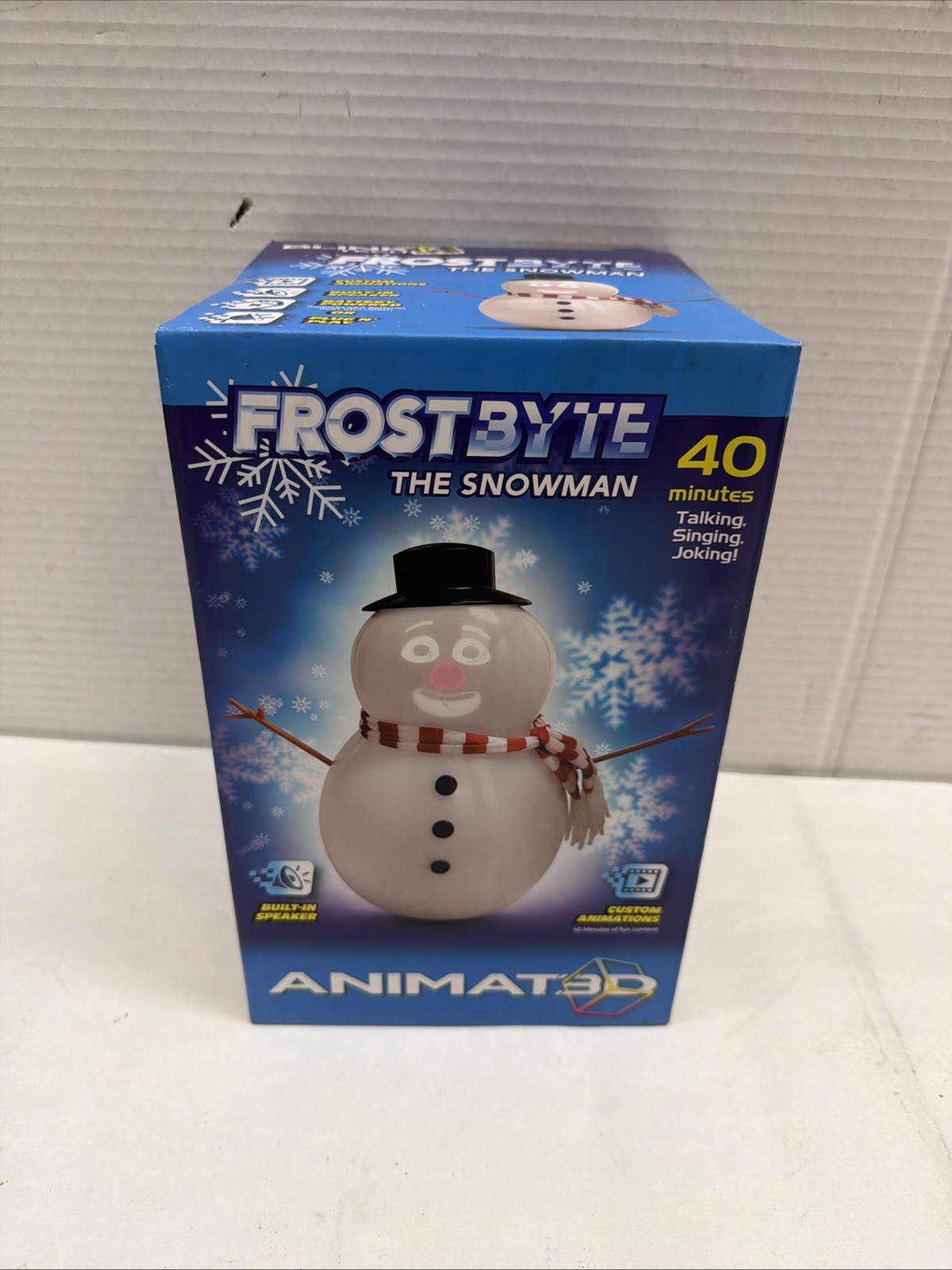 FrostByte Talking Animated Snowman with Built in Projector & Speaker, Moving