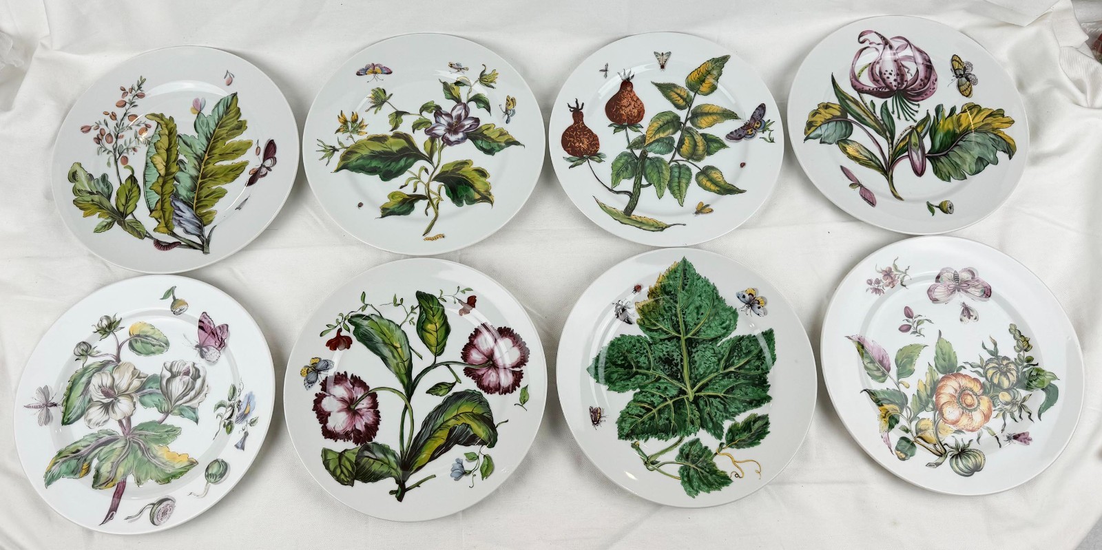 8 Vtg Mottahedeh Design - The Exotic Plant  9\