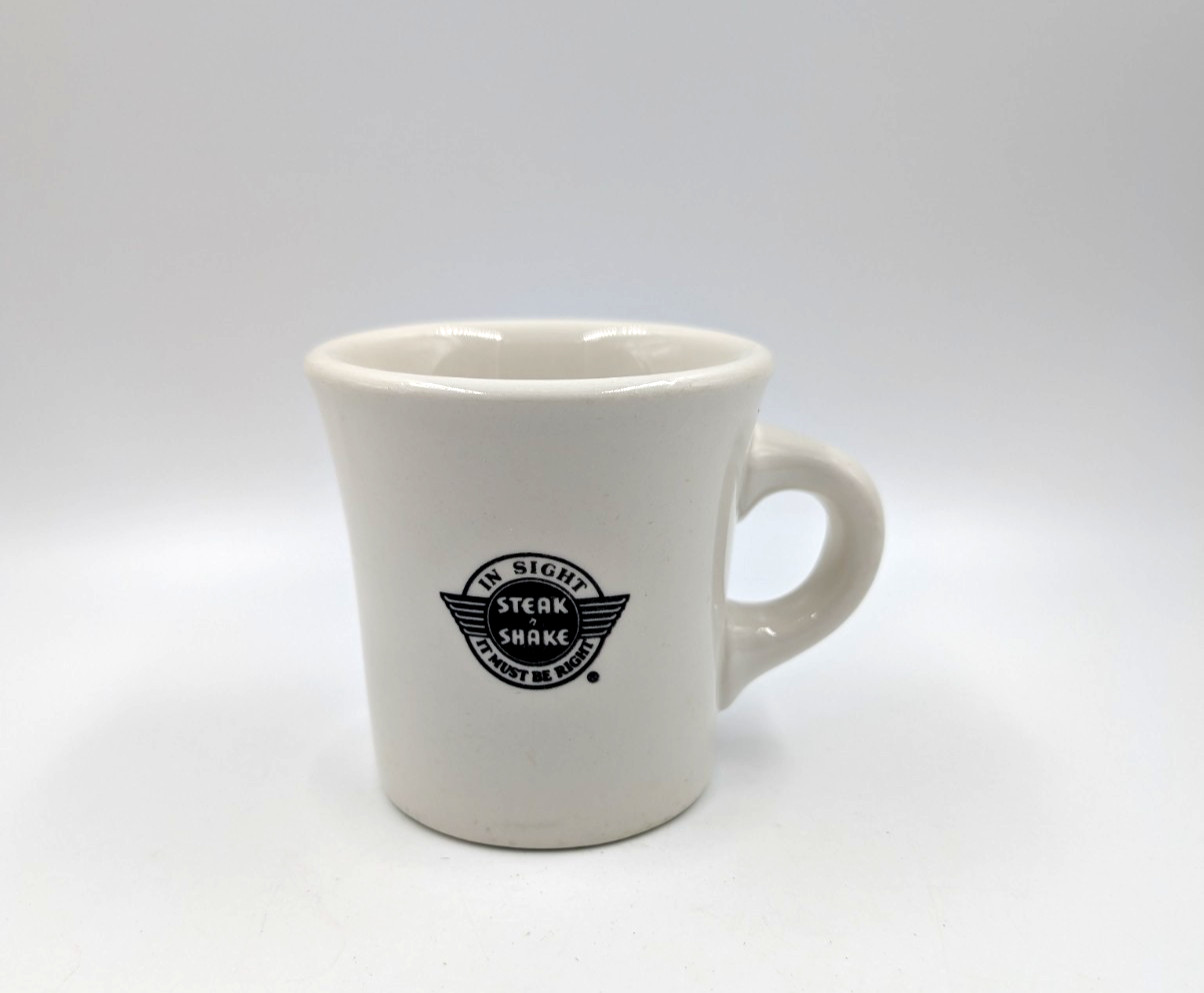 Vintage 1980\'s Steak N Shake Coffee Mug Buffalo China Co. Heavy Diner Style