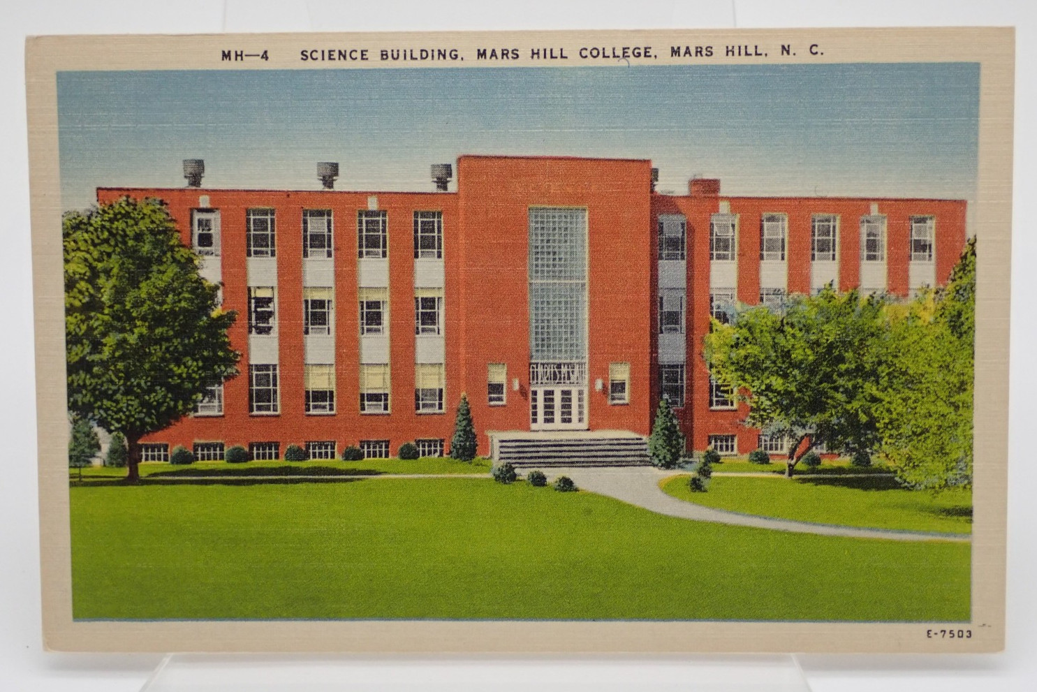 Science Building Mars Hill College Mars Hill North Carolina Vintage Postcard