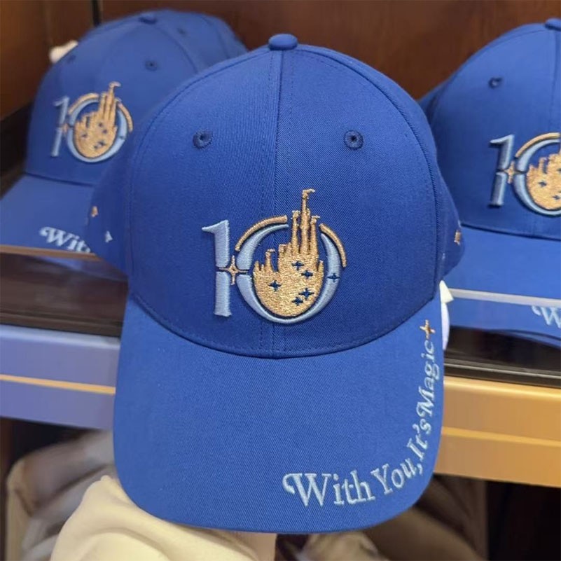 New Shanghai Disney 10th Limited Edition Anniversary Sun Hat Baseball Cap W/ Tag