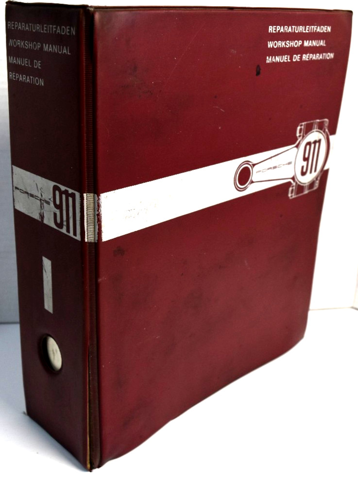 1971 Porsche 911 Factory OEM Service Repair Manual Binder Volume 1. *GOOD*