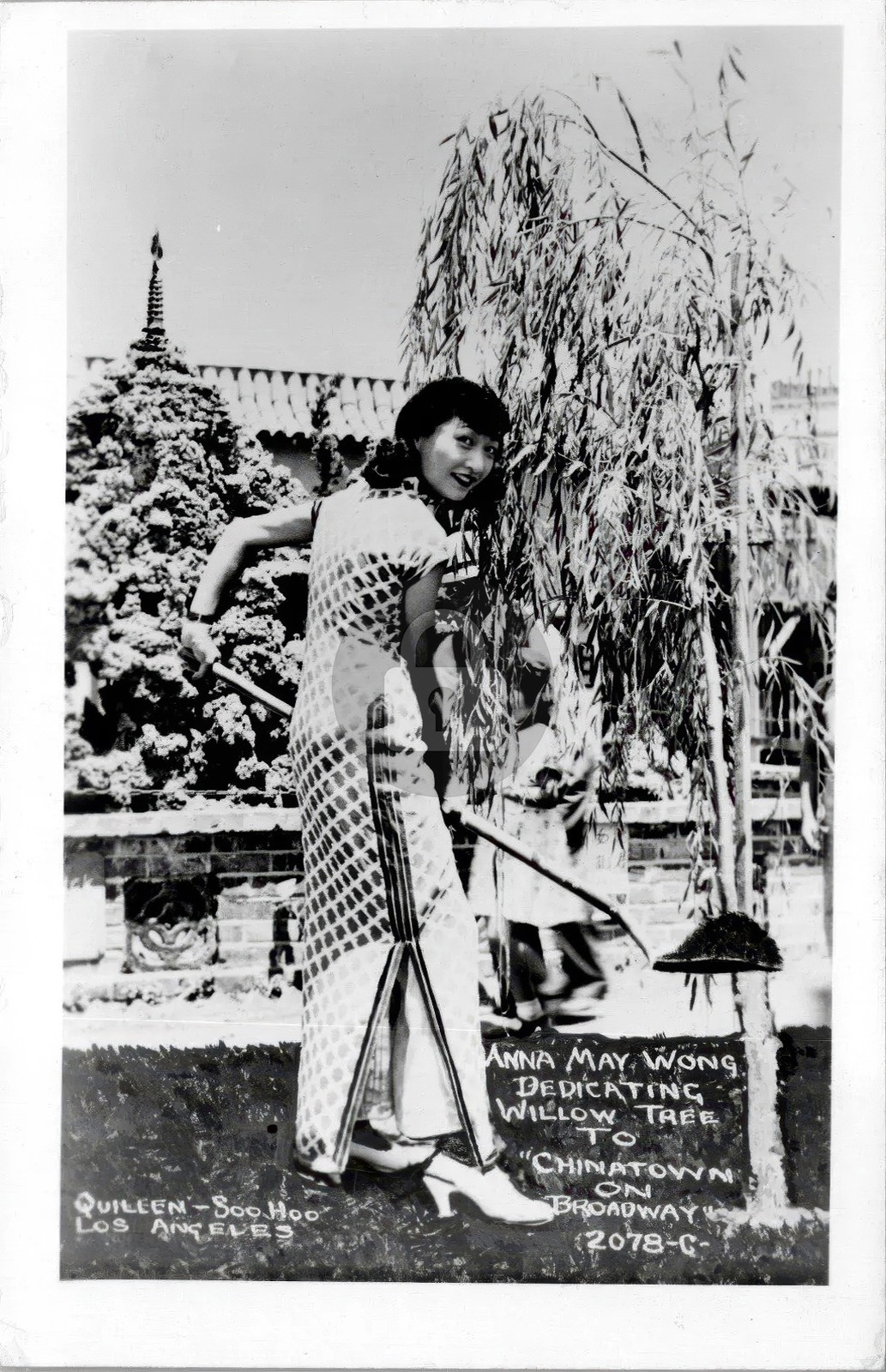 Los Angeles CA California Chinatown China Town Chinese RPPC Photo Postcard COPY