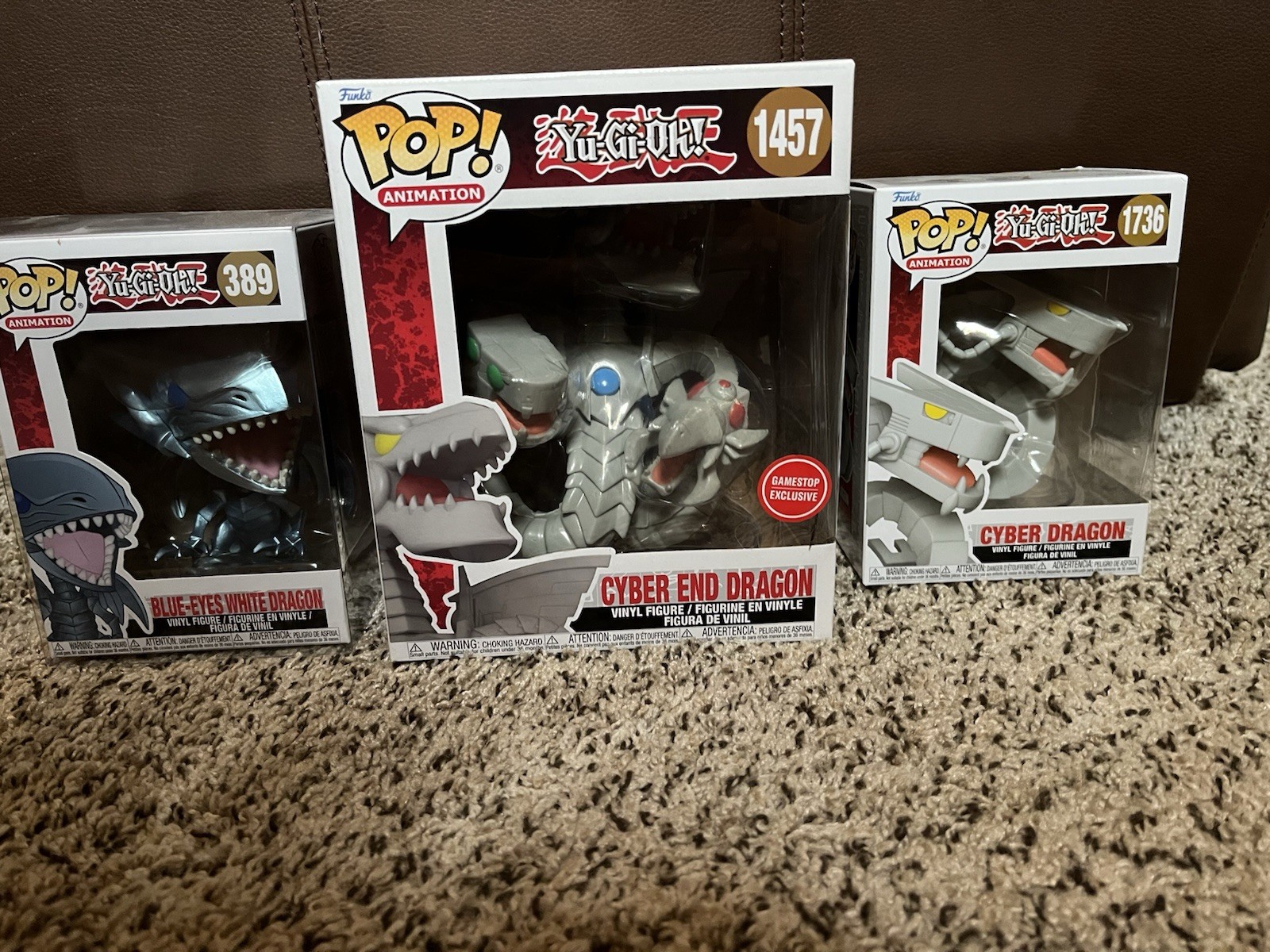 Funko Pop Yu-Gi-Oh Blue Eyes White Dragon Cyber End Dragon #389 #1457 #1736