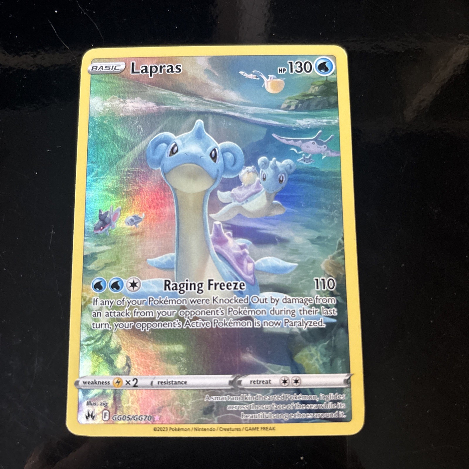 Lapras Holo Ultra Rare SWSH: Crown Zenith: Galarian Gallery GG05/GG70 