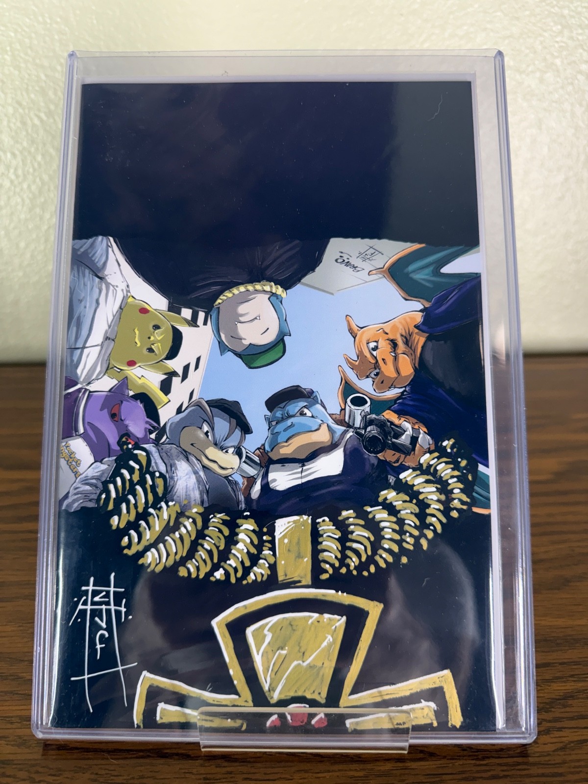 Pocket Gangsters Straight Outta Pocket Pokemon Virgin Remarked and Signed