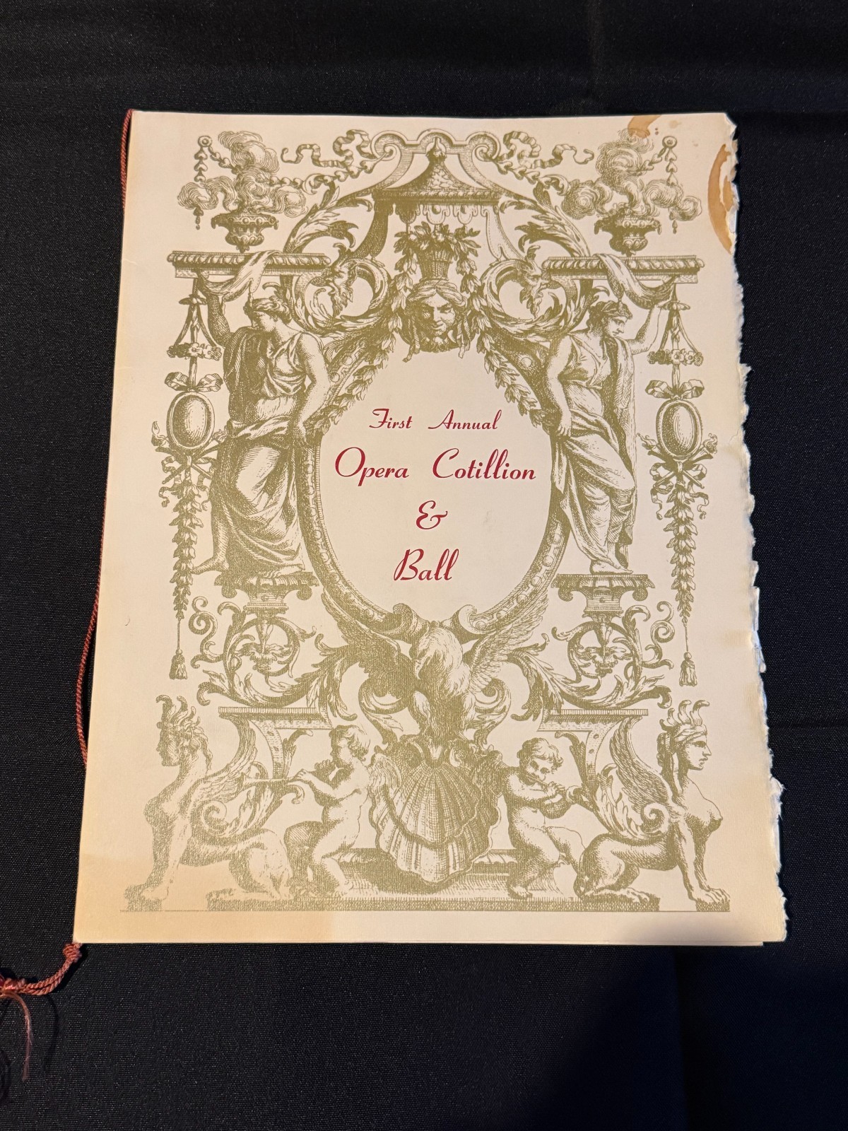 First Annual Opera Cotillion and Ball Richmond Opera Guild Staten Island Program