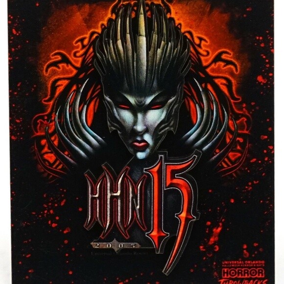 HHN 15 Halloween Horror Nights Universal Studios Terra Queen Poster 2005 NOS