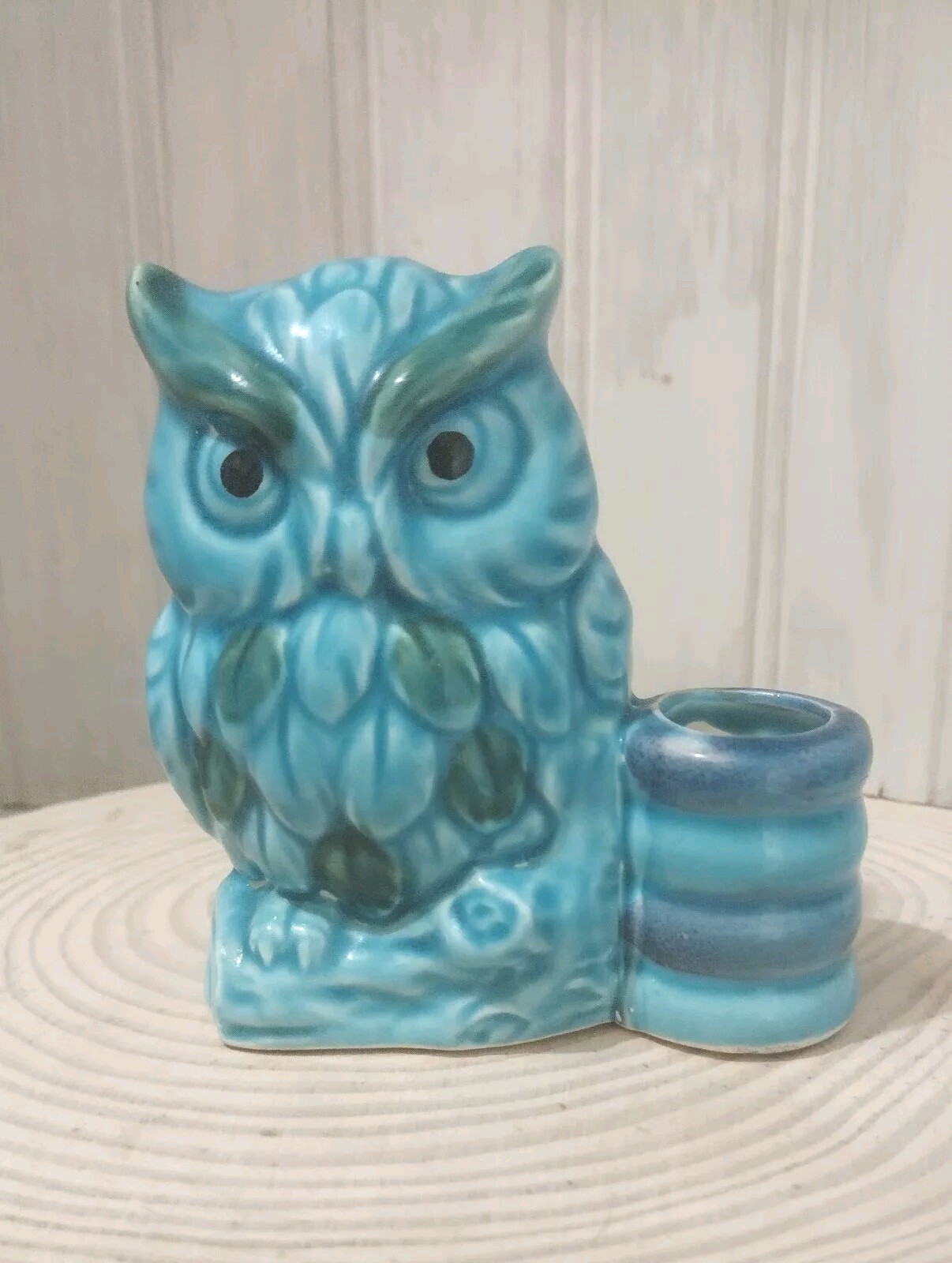 Vintage Norleans Pottery Owl Toothpick Holder Japan Mid Century Modern Vintage Norleans Pottery Owl Toothpick Holder Japan Mid Century Modern