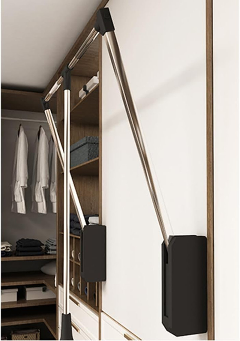 Pull down Closet Rod, Stainless Steel Adjustable 26\'\'-35\'\', 60 Lbs Capacity