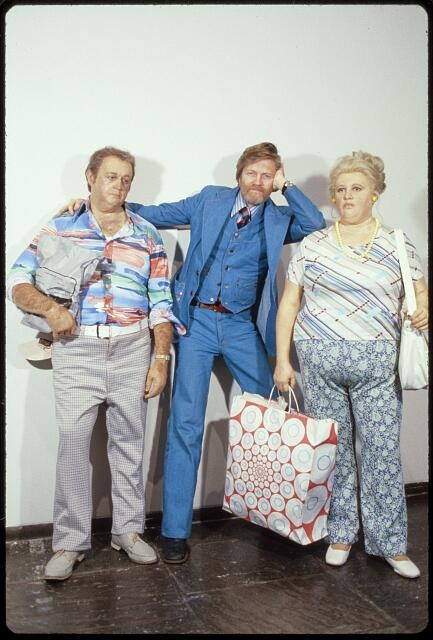 Photo:Duane Hanson Whitney Museum New York NY 1978 sculptor with figures