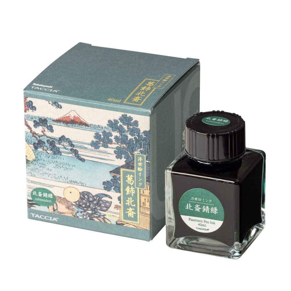 TACCIA Fountain Pen Ink, Water-Based Dye, Ukiyo-e Ink, Katsushika Hokusai, Rust