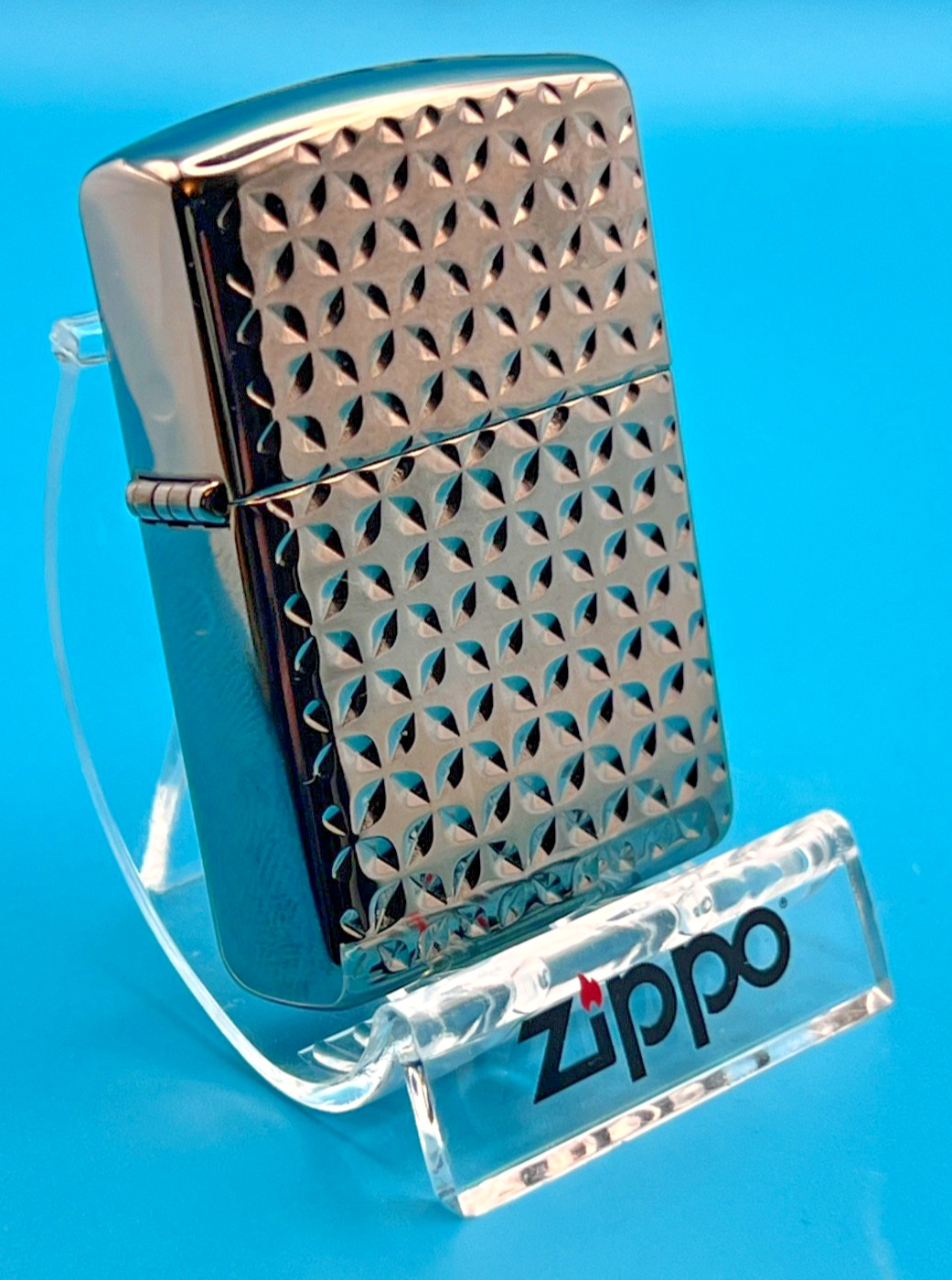 Genuine Brand New 2013 Zippo Lighter Awesome TURNED STAR Armor Black Ice® Chrome