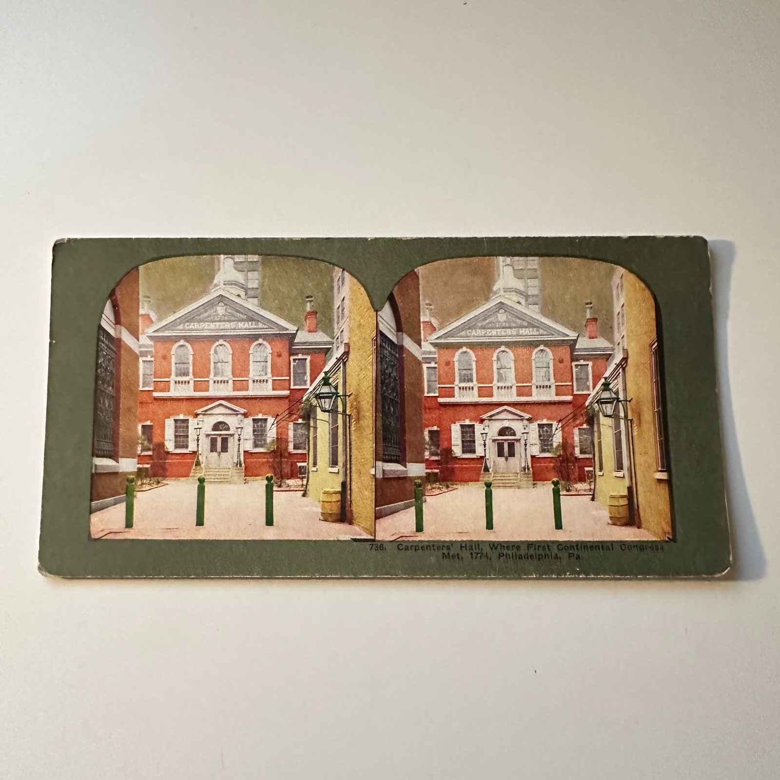 Carpenters\' Hall Philadelphia PA Antique Stereoview Card 5H6-5