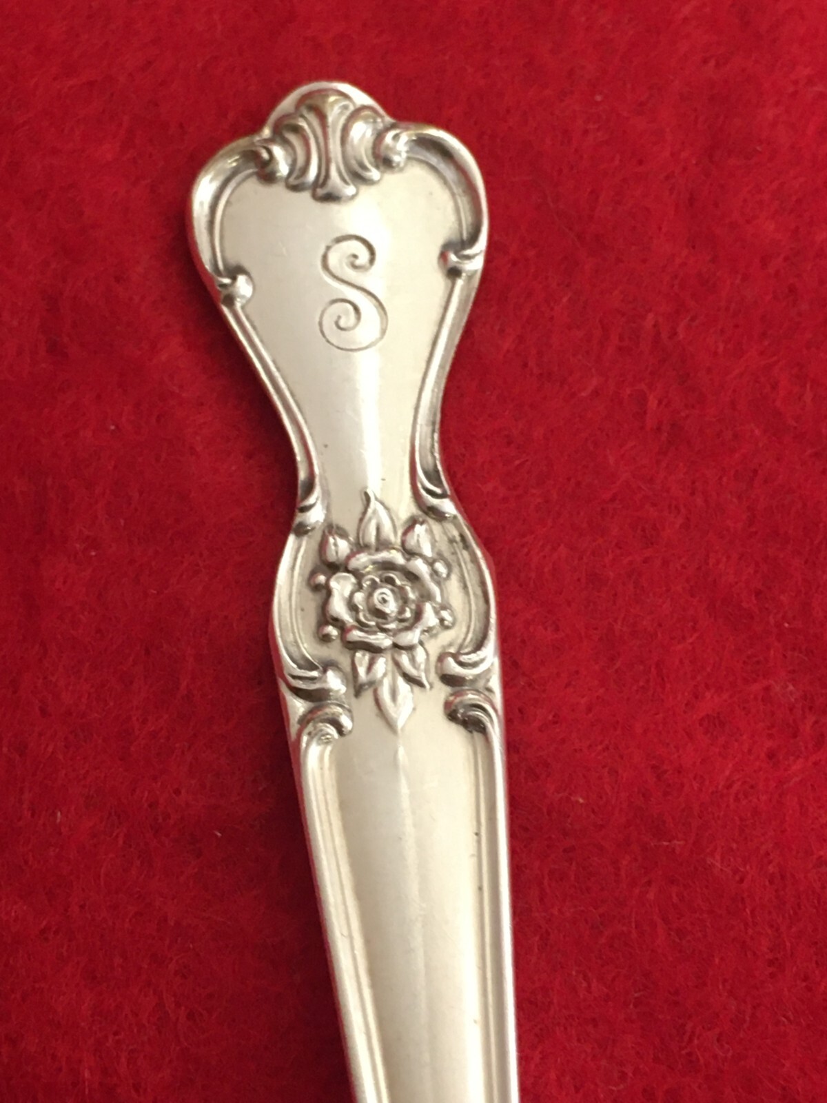 Lot Of 6 International SIGNATURE 1950 Monogram S Silverplate Teaspoons 6\