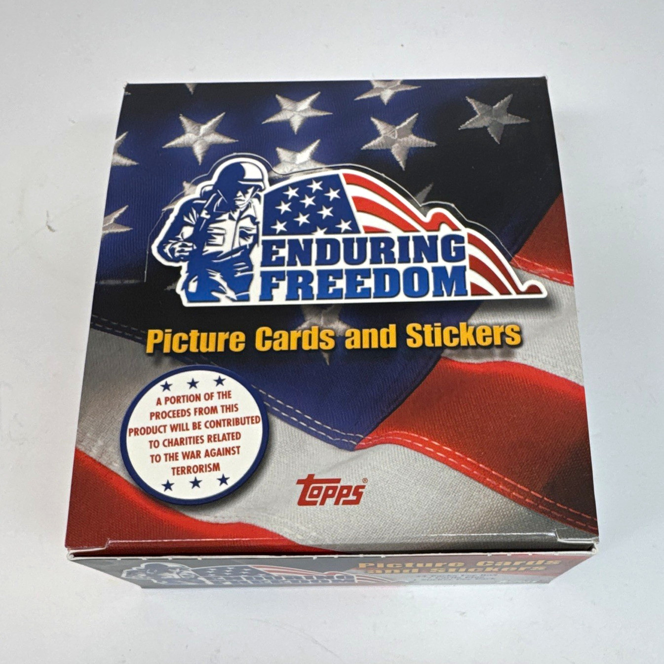 Topps Enduring Freedom Picture Cards & Stickers Sealed Box 168 Cards 2001