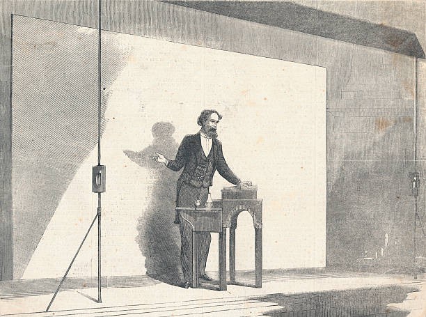Charles Dickens as he appears when reading Historic Old Photo