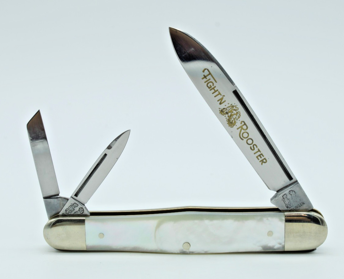 1977-1982 Fight'n Rooster Frank Buster Cut Co. Pearl Swell Center Whittler /100