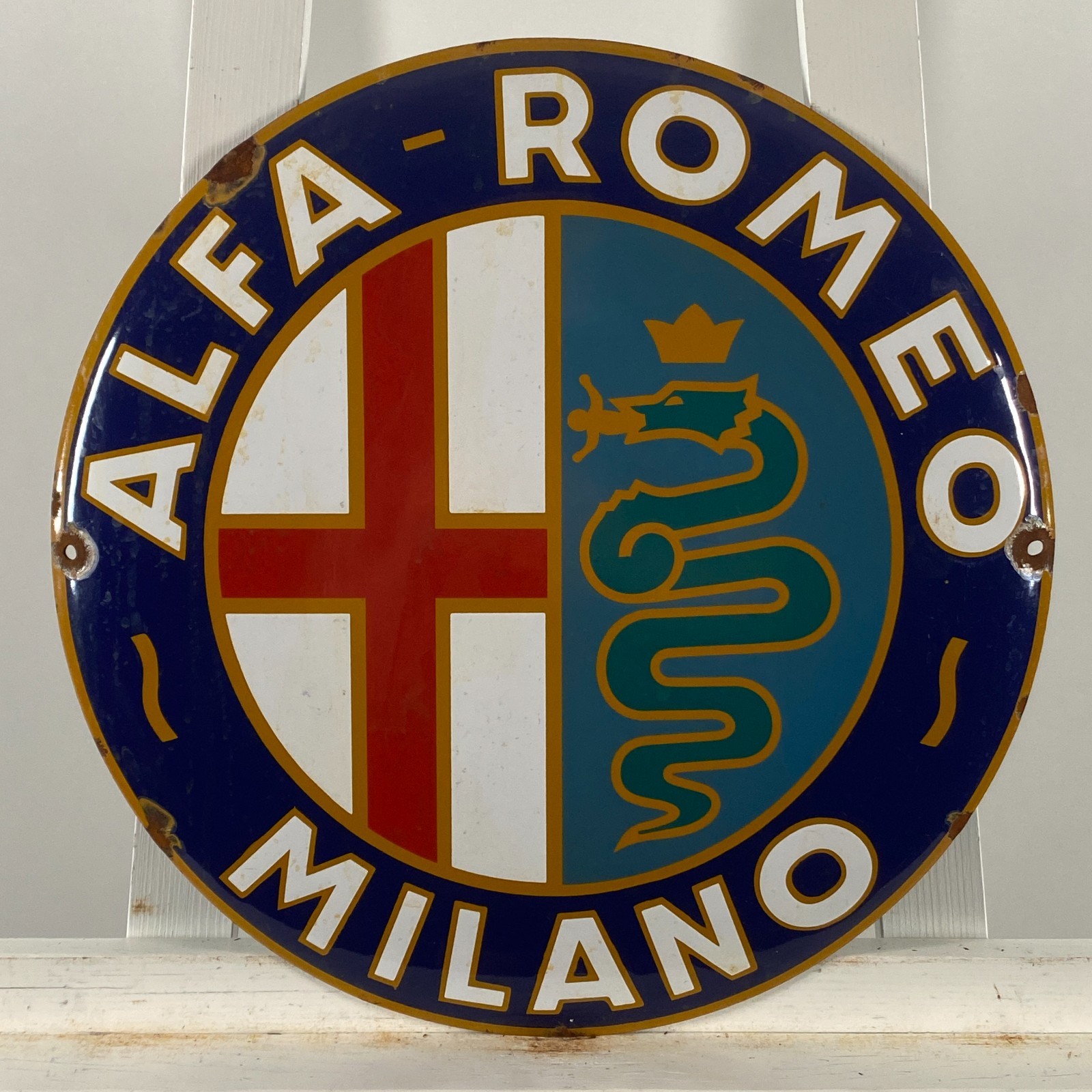 ALFA ROMEO - Advertising Sign - Ø 41cm (16.1\