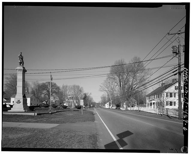 Photo:Brooklyn CT Canterbury Rd Route 169 Green Monument Houses 1900s