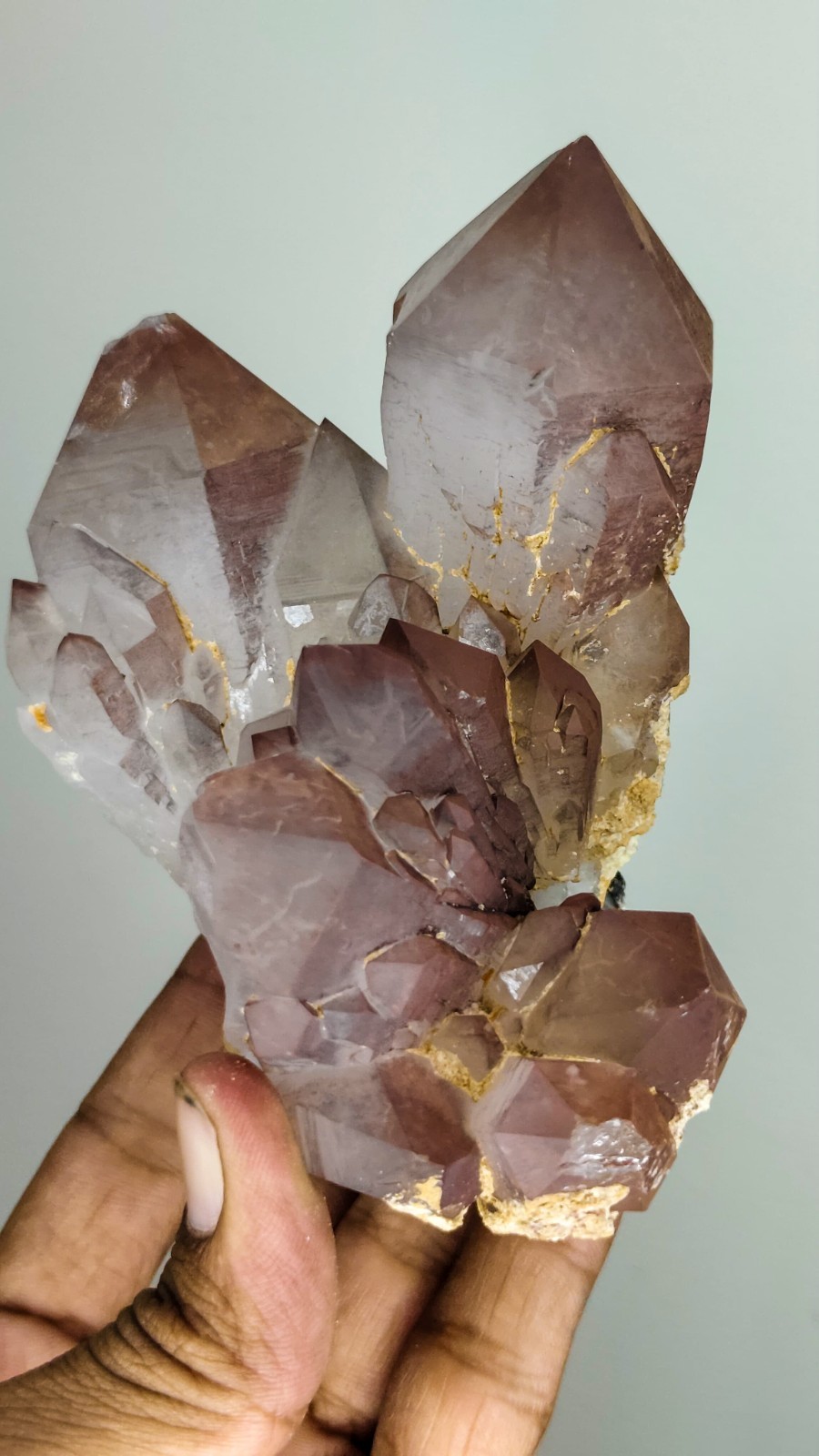 Natural BEAUTIFUL  big size red crystals quartz minerals specimens