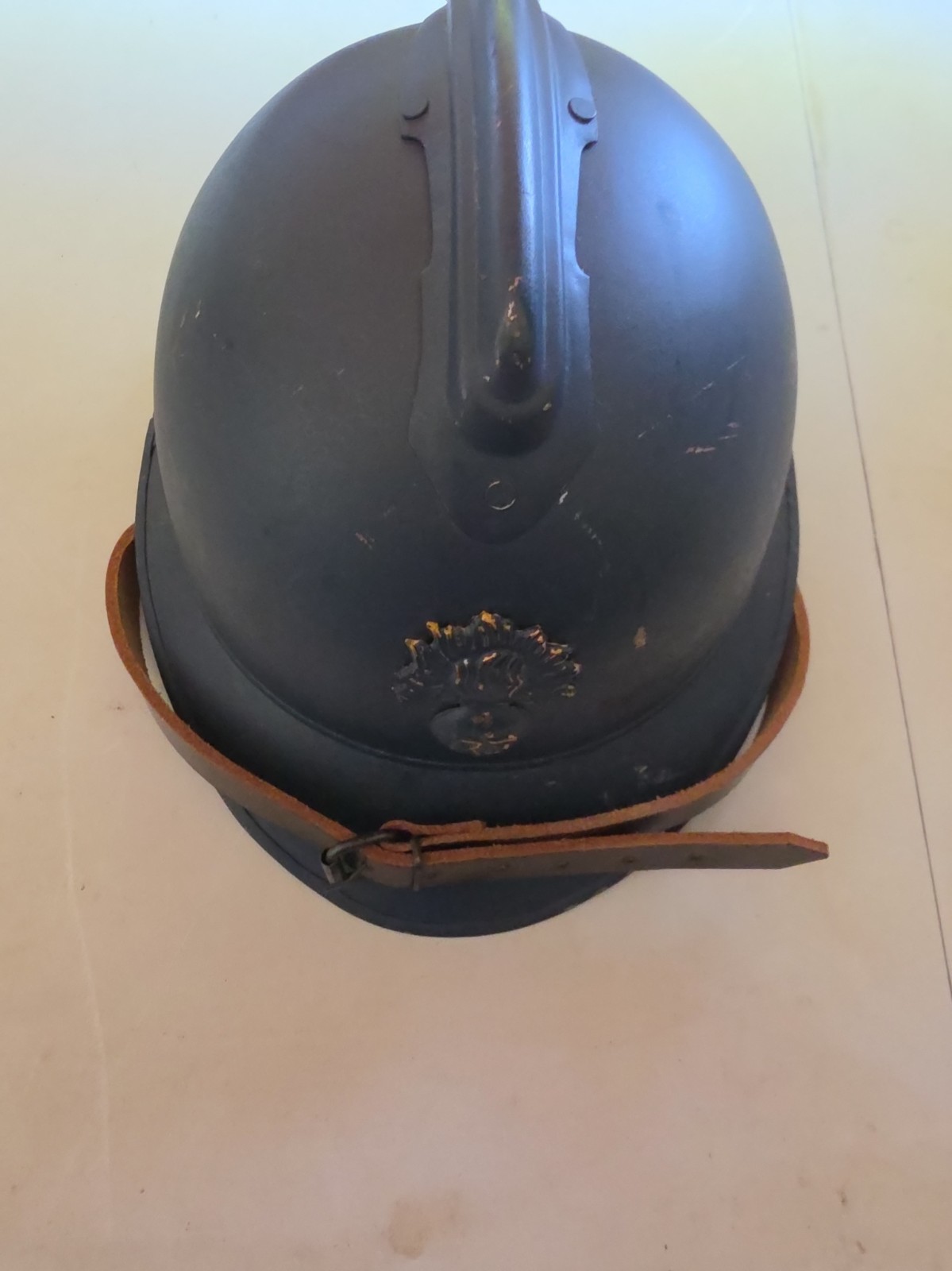 French WWI M15 Adrian Steel Helmet- Horizon Blue