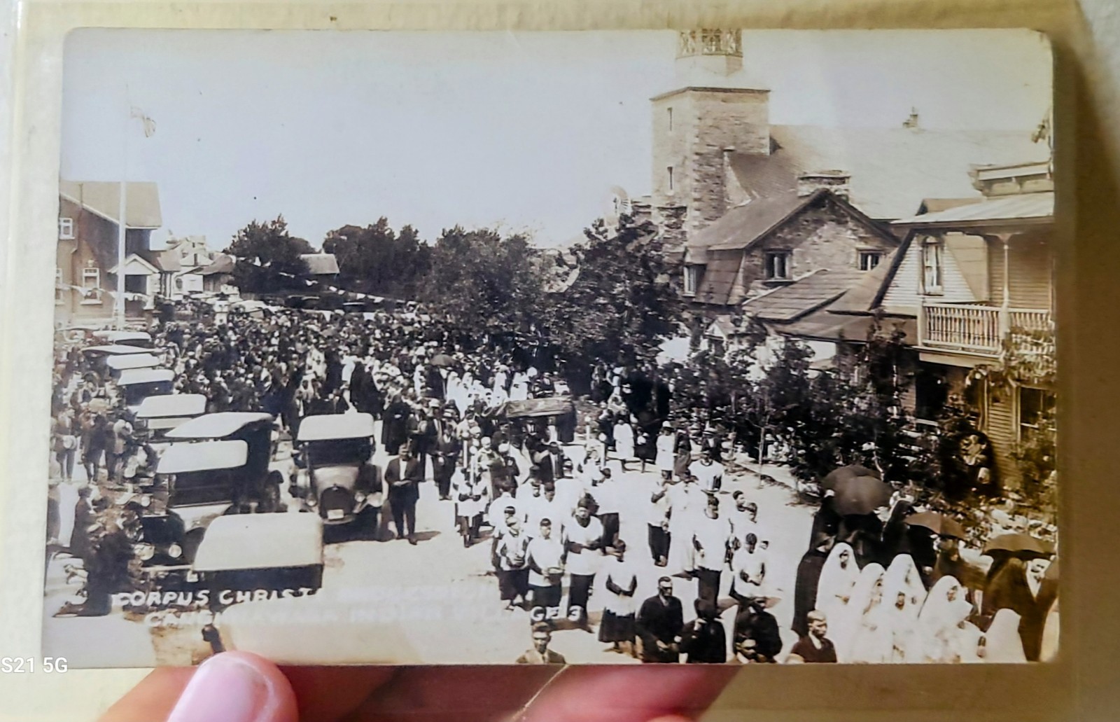 RPPC c1910s Corpus Christi Texas Indian Procession Photo Postcard RARE RPPC c1910s Corpus Christi Texas Indian Procession Photo Postcard RARE