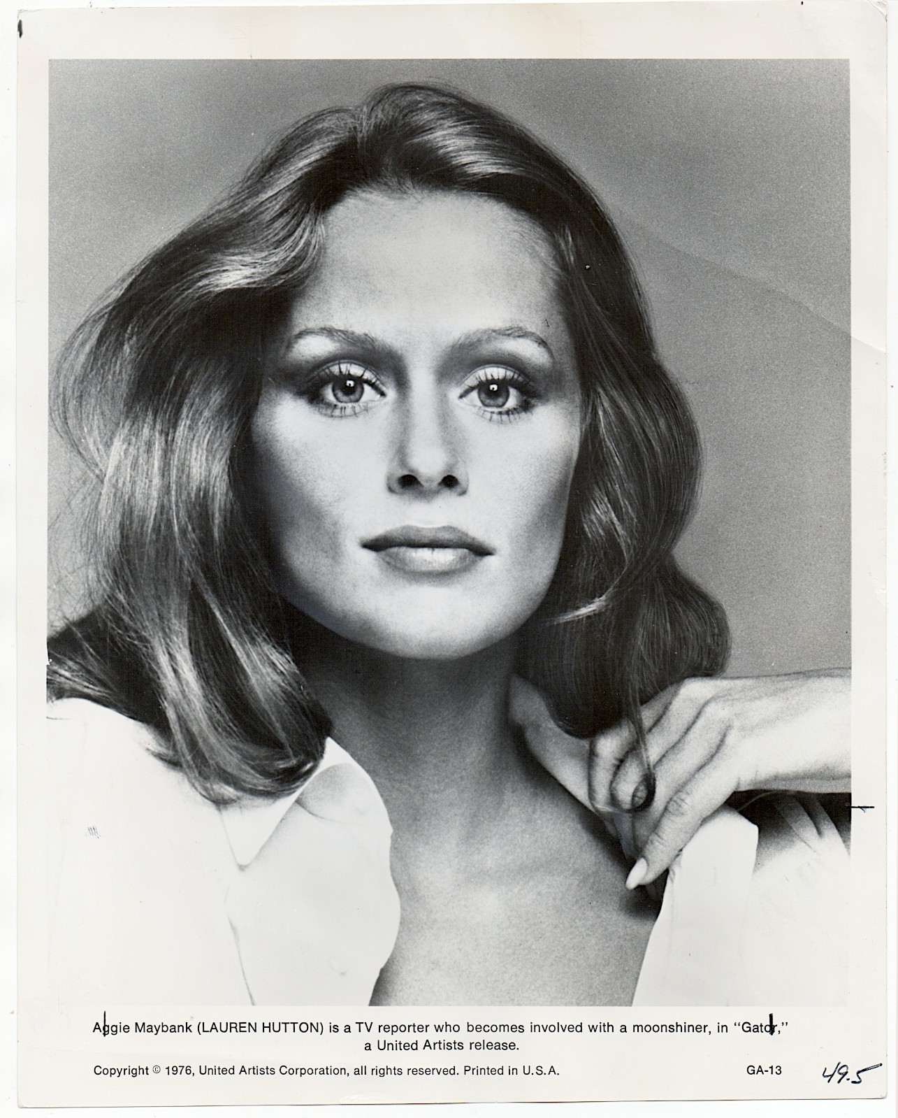 Richard Avedon 1976 Lauren Hutton Gator Original Movie Promo Press Photo 8x10 Richard Avedon 1976 Lauren Hutton Gator Original Movie Promo Press Photo 8x10