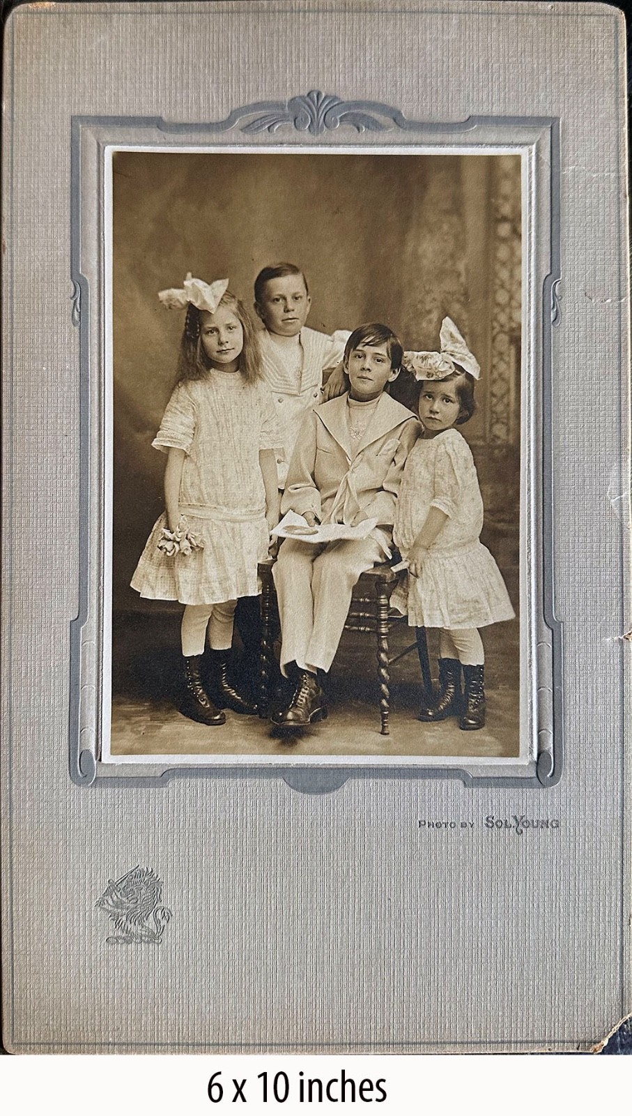 Vintage Sol Young Studio Children Portrait Photo 6 Vintage Sol Young Studio Children Portrait Photo 6