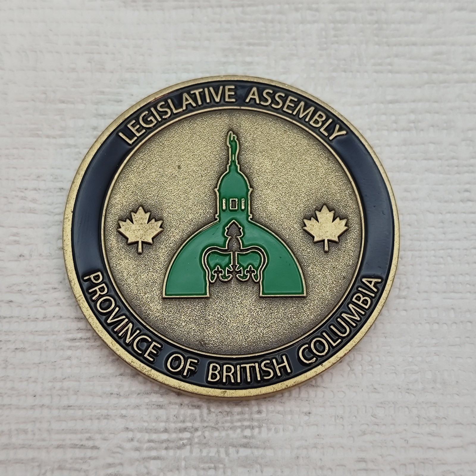 Canada BC Legislative Assembly Speaker of the House Challenge Coin
