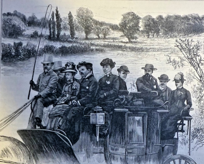 1884 Coaching & Driving in England Winchester Salisbury Romsey Abbey Cathedral