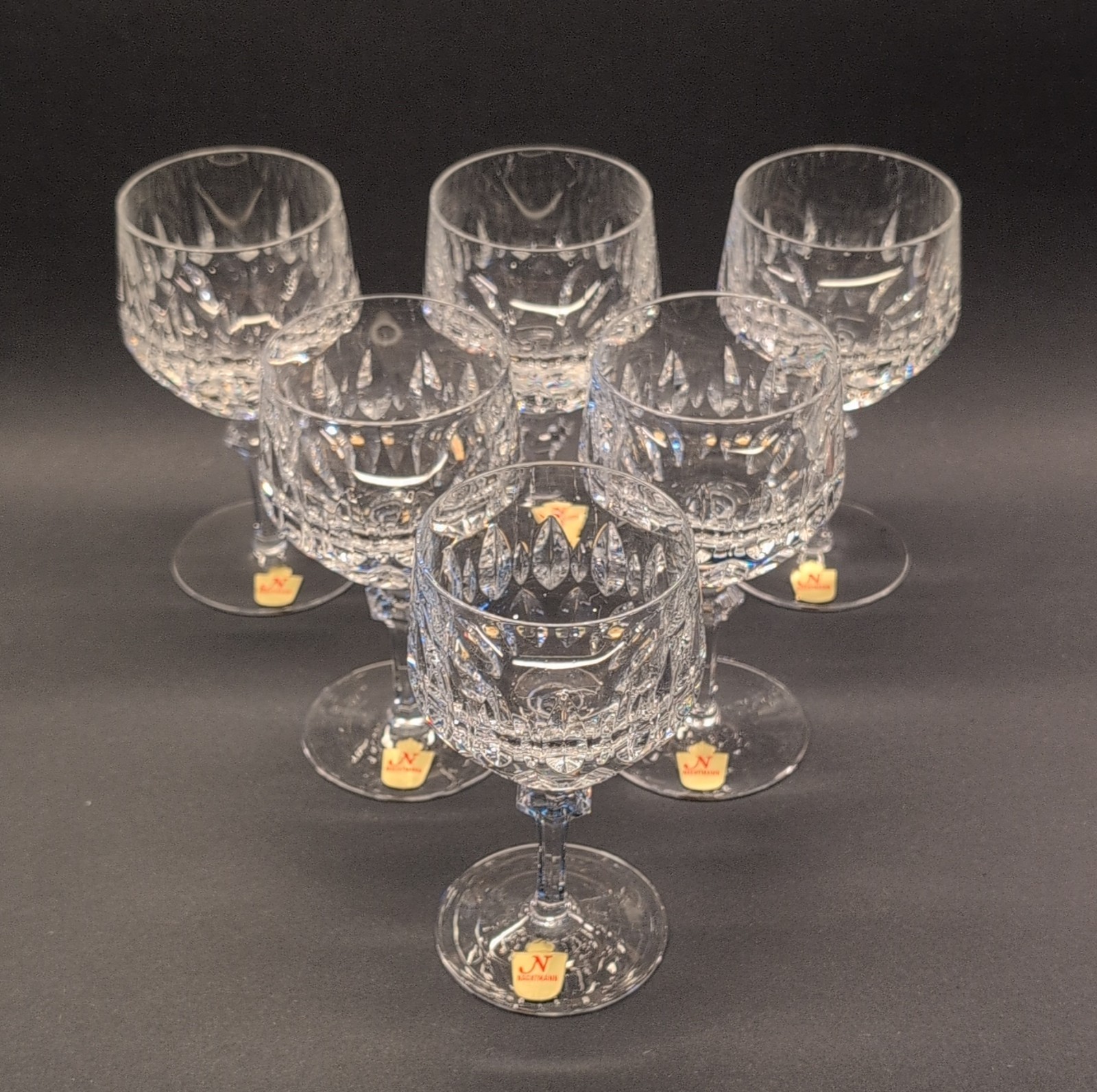Set/6 Nachtmann Crystal Patrizia Wine/Water Goblets 6\ Set/6 Nachtmann Crystal Patrizia Wine/Water Goblets 6\