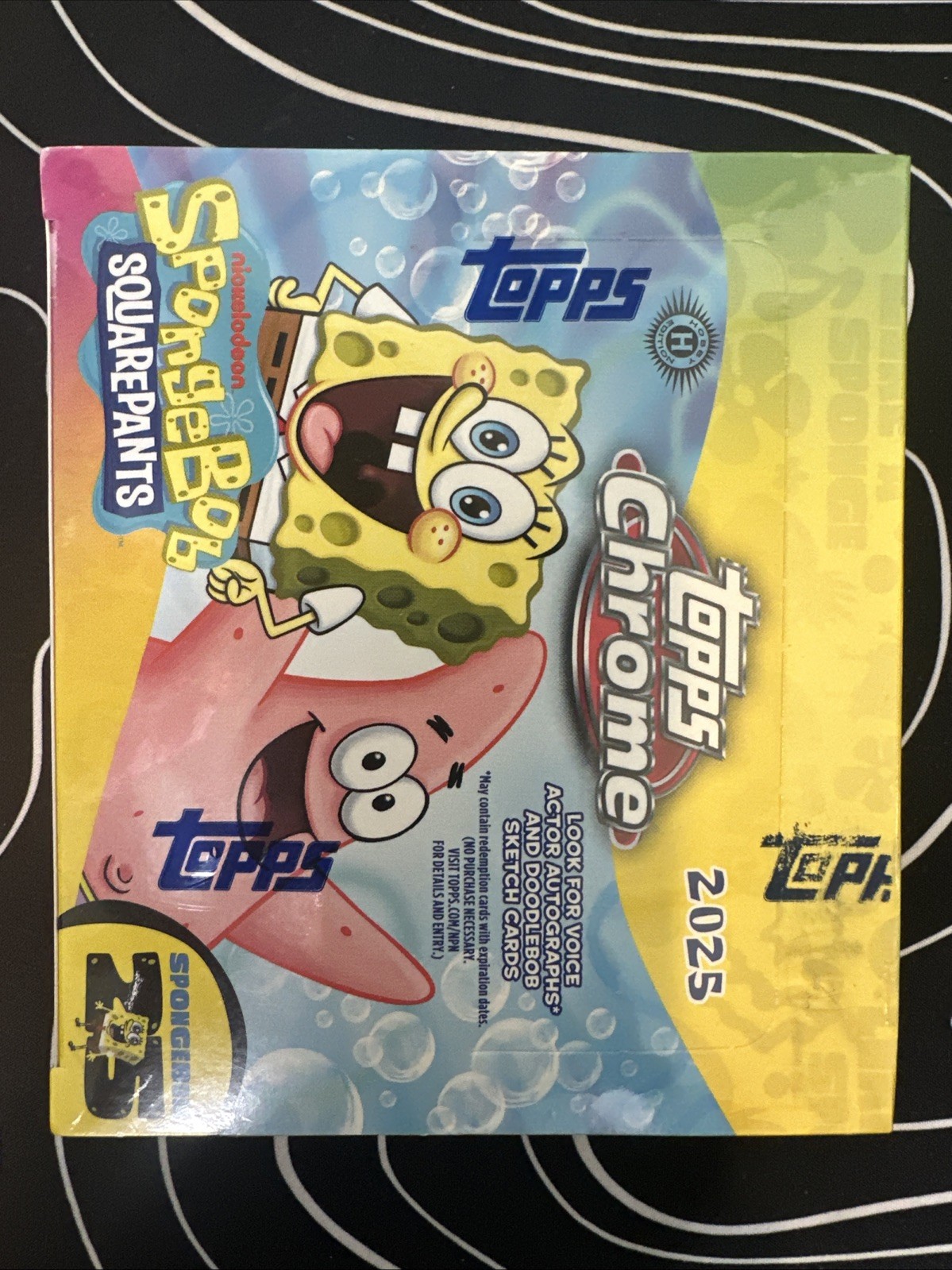 2025 NEW Topps Chrome SpongeBob Squarepants 25th Anniversary - Sealed Hobby Box