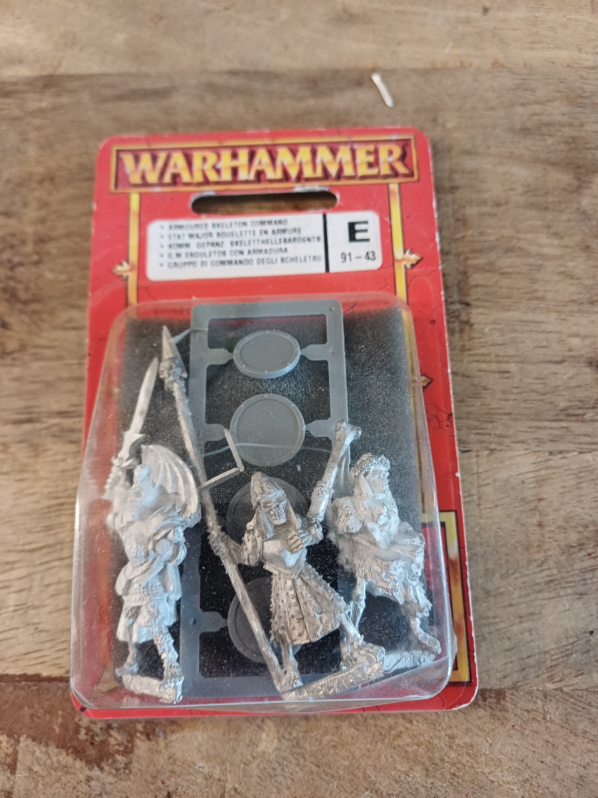 Warhammer Fantasy The Old World Vampire Undead Armoured Skeleton Command