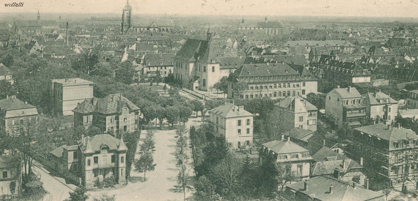 Super Rare Houses Maison Colmar (68) Kolmar Panorama 11.7.1904 Series VIII