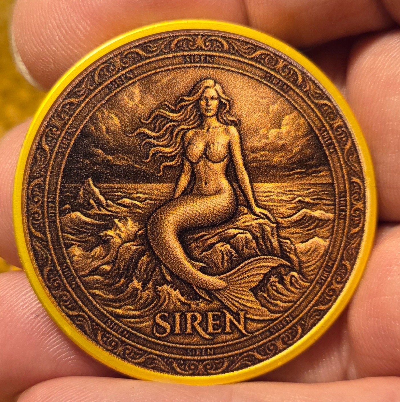 SPIRITUAL/NAUTICAL CHALLENGE COIN-MERMAID \ SPIRITUAL/NAUTICAL CHALLENGE COIN-MERMAID \