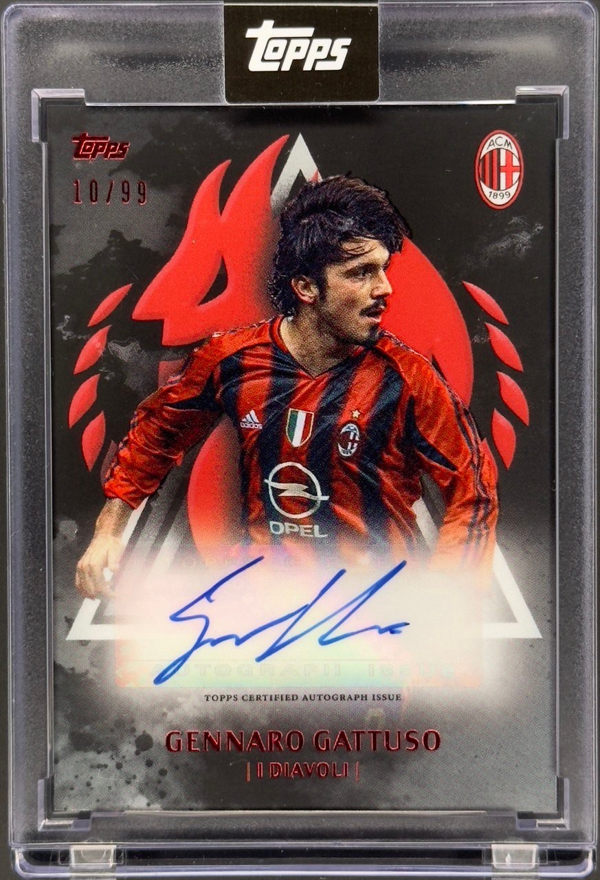 2024/25 Topps AC Milan 125th Anniversary Gennaro Gattuso I Diavoli Auto 10/99