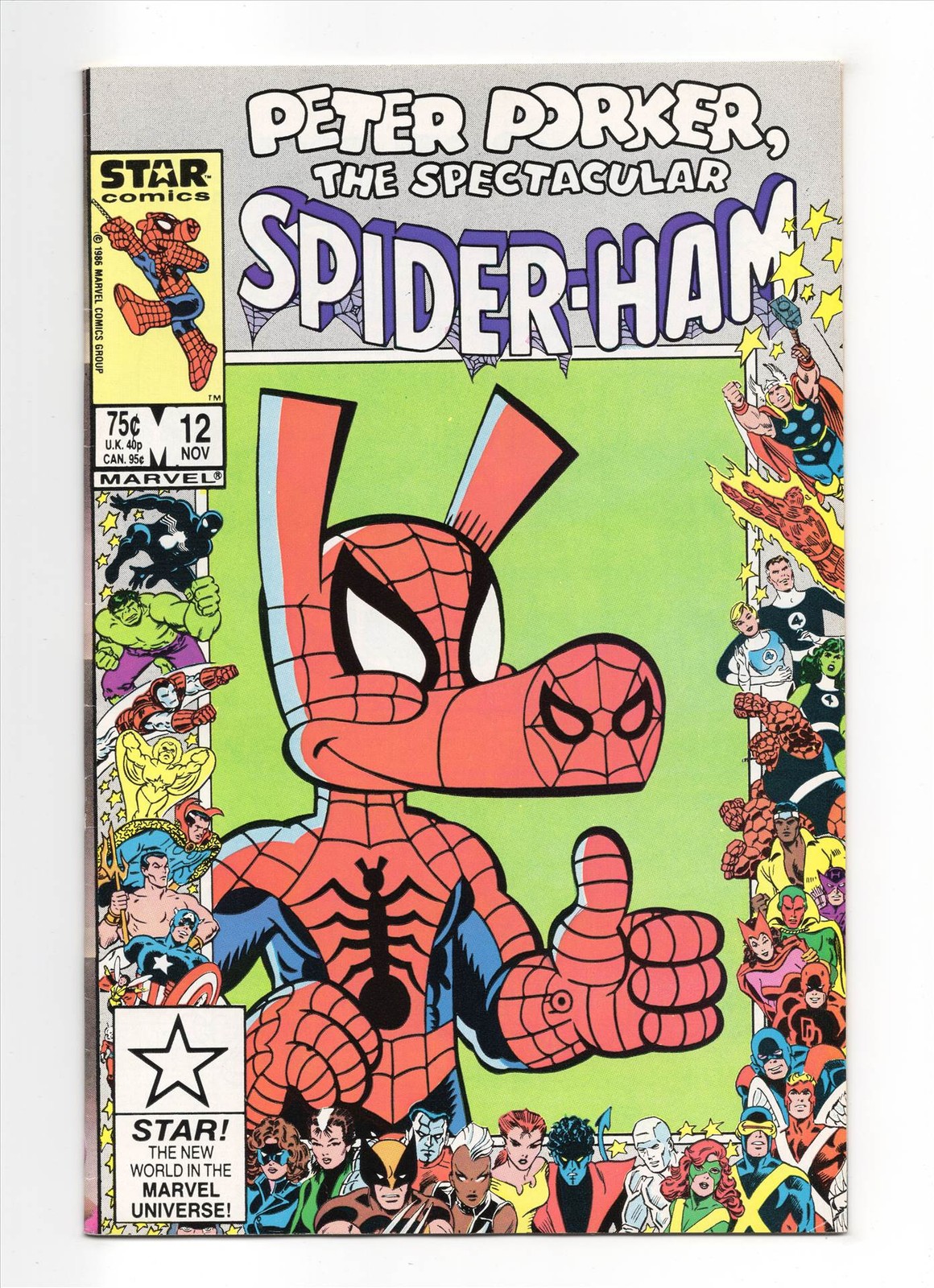 Peter Porker The Spectacular Spider-Ham #12 FN/VF 1986 Marvel 25th Anniversary