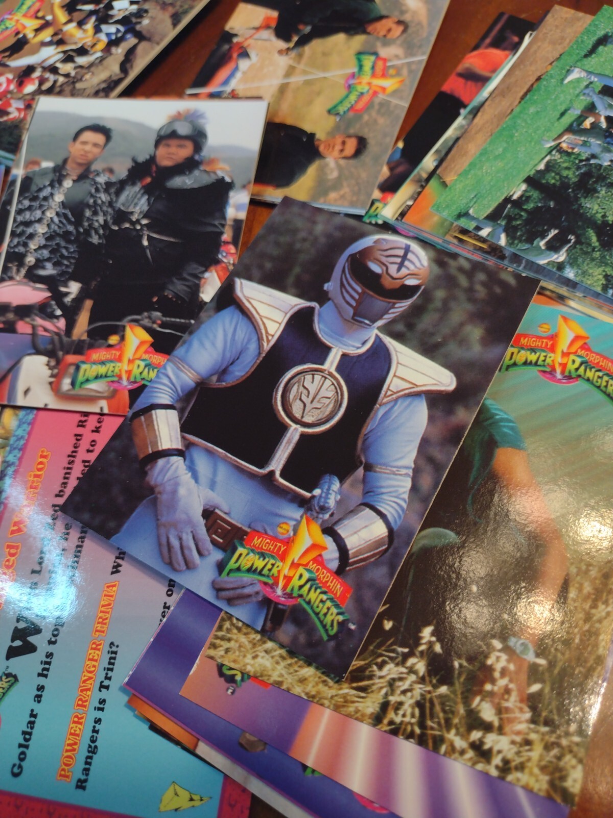 Vtg Mighty Morphin Power Rangers The New Season Trading Cards Set 1-72 Cac