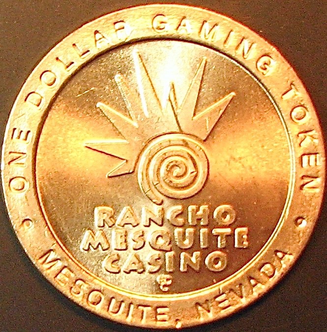Rancho Mesquite. $1 Casino Token. Mesquite, NV. J84.