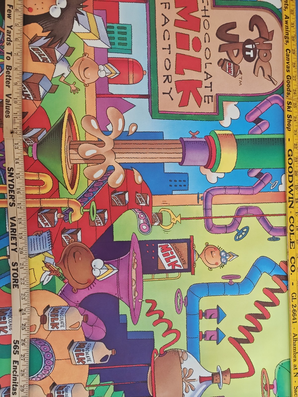 National Dairy Council 'Choc It UP' 1999 Chocolate Milk Campaign Poster